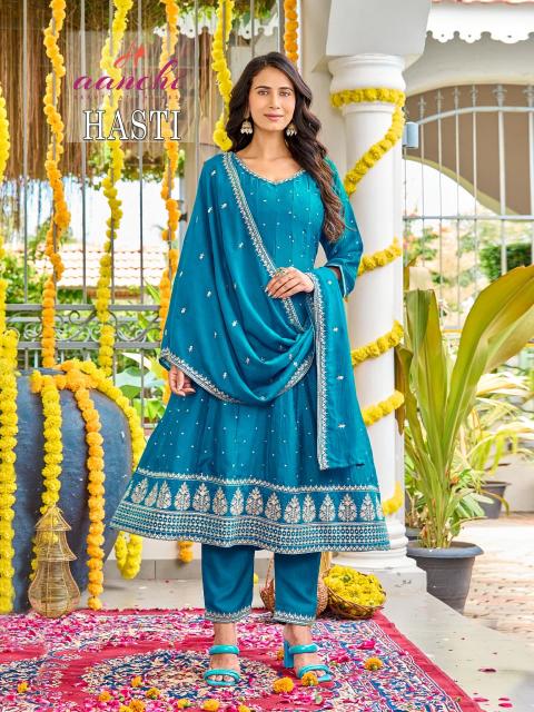 Aanchi hasti 3pcs best place to buy kurti in wholesale in delhi